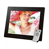 Intenso Mediagallery Digitaler Bilderrahmen (24,6 cm (9,7 Zoll) LCD-Display, Videofunktion, MP3-Funktion, Diashow, Fernbedienung) schw