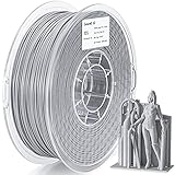 PETG Filament 1,75 mm, Duramic 3D Grau PETG Filament 1 kg, Fit FDM 3D Drucker, Dimensional Accuracy +/- 0,05 mm, PETG Grey