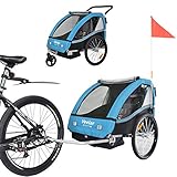 Tiggo Kinderfahrradanhänger Fahrradanhänger Jogger 2in1 Anhänger Kinderanhänger 50202-03 B