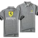 KapPNVeyn Fer-rari Herren Polo T-Shirt Kurzarm Casual Outdoor Sportswear Revers T-Shirt Frau/D/XXL