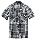 Brandit Herren Roadstar Shirt Hemd, Schwarz/Anthrazit, 3XL