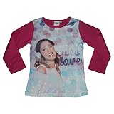 Disney Violetta Longshirt Langarmshirt (116, Lila)