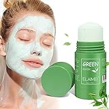 Grüner Tee Purifying Clay Stick Mask, Grüntee Reinigungsmaske, Ölkontrolle Gesichtsmaske, Tiefenreinigende Poren, Bekämpft Akne und Mitesser, Verbessert die Haut für Alle Hauttypen Männer F