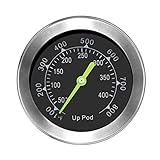 UPPOD Thermometer grillzubehör Thermostat Grill Thermometer für Smoker mit Rosette, Grillen, Backen, Ofen und Räucherofen S304 Edelstahl (Bis zu 400 °C) ... (small)