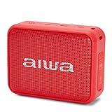 Aiwa BS-200RD Tragbarer kabelloser Bluetooth-Lautsprecher, True Wireless Stereo, wasserdicht, R