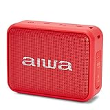 Aiwa BS-200RD Tragbarer kabelloser Bluetooth-Lautsprecher, True Wireless Stereo, wasserdicht, R