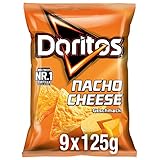 Doritos Nacho Cheese - Käse Tortilla Nachos - Herzhafter Snack zum Knabbern aus Mais - 9 x 125g