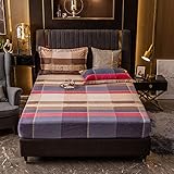 BAJIN Bügelfreies Bettlaken für Einzelbett, Polycotton, Bettlaken aus 100% Polyester-Baumwolle, Bettlaken für Einzelbett, Einzelbett, Baumwolle,Schönen Farben,150x200+25