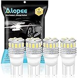 ALOPEE - 4-Stück T10 Glühbirne 194 2825 Lichtlampe - Super Hell 12-24V DC - Für Innenbeleuchtung Dome Map Tür Armaturenbrett Leseleuchten(Weiß)