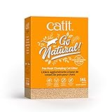 Catit Go Natural!, klumpende Katzenstreu, aus Erbsenhülsen, mit Vanilleduft, 2 x 7L (14L)