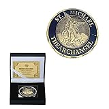 Vereinigte Staaten St. Michael Angel Münze Umweltfreundliche Münzen Gedenkmünze Schädel Pirat Waage Glückliche Münze Rost/Silber/R
