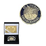 Vereinigte Staaten St. Michael Angel Münze Umweltfreundliche Münzen Gedenkmünze Schädel Pirat Waage Glückliche Münze Rost/Silber/R