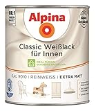 Alpina Classic Weißlack für Innen Reinweiß extra matt 0,75 L