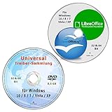 OpenOffice & LibreOffice, vorlagen & Softwarepaket + Universal Treiber-Sammlung für Windows 10 / 8 / 7 / Vista / XP (32 & 64 Bit) alle PC & Notebook Modelle (2 DVD Spar-Set)