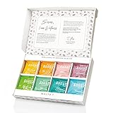 WALTZ 7 Original Duschbomben Set, 16 Stück mit 8 Düften, natürliche ätherischen Öle, Dankeschön Geschenk Frauen, Männer, Mama, Vatertag, Geburtstagsgeschenk, Wellness Geschenkbox