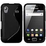 mumbi Hülle kompatibel mit Samsung Galaxy Ace Handy Case Handyhülle, schw
