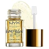 NYX Professional Makeup Primer, Honey Dew Me Up, Makeup Basis, Vegane Formel, Aufpolsternder Primer mit Honigmelone-Extrakt und Goldflocken, Strahlendes Finish, 20