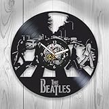 Beatles Uhr, Beatles Vinyl Wanduhr, Beatles Neues Jahr Geschenk, Wanduhr Modern, Vintage Vinyl Record, Beatles Geschenk für Mann Beatles Weihnachts Geschenk, Rock Musik, John Lennon, Wanduhr groß