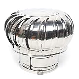 NeNchengLi Schornsteinhaube, Schornsteinabdeckung, Edelstahl, Inox, Drehbar, Kaminaufsatz 160