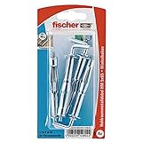 fischer 014804 HK SB-Karte, Inhalt Hohlraum-Metalldübel HM 5 x 65, 4 x Winkelhaken mit Bund 5 x 70