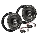 tomzz Audio 4057-000 Lautsprecher Einbau-Set kompatibel mit Seat Leon Toledo Skoda Fabia 165mm Koaxial System TA16.5