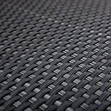 PE-Rattan Terrassen Sichtschutz Balkonbespannung anthrazit 0,9m breit Meterw