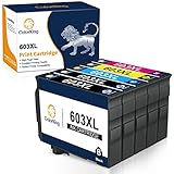 ColorKing Tintenpatrone Kompatibel für Epson 603XL Kompatibel für Epson XP-2100 XP-2105 XP-3100 XP-3105 XP-4100 XP-4105 Workforce WF-2810 WF-2830 WF-2835 WF-2850 (2 Schwarz, 1Cyan, 1Gelb , 1Magenta)