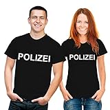 RAHMENLOS Fun Spruch T-Shirt Polizei Grösse L