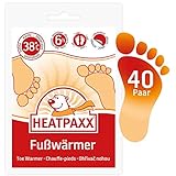 HeatPaxx Fußwärmer | 40 Paar | EXTRA WARM | Hauchdünne Zehenwärmer, Wärmpads | für unterweg