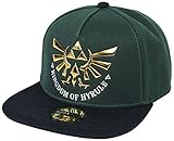 The Legend of Zelda Unisex Kingdom of Hyrule Snapback Baseball Cap, Grün (Green Green), One S