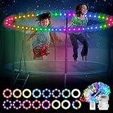 Mostof 10M LED Trampolin Lichter Besser für 1.8M 2.4M 3M Trampolin, Fernbedienung 16 Farben ändern, IP44 Wasserdicht, hell, um nachts im Freien zu Sp