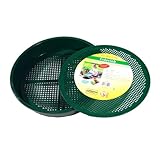 Ribelli Gartensieb Erdsieb Kompostsieb Kunststoff 2 Siebböden Ø ca. 38