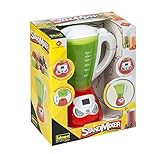 Idena 40451 - Haushaltsserie Standmixer mit realistischen Toneffekten, 3 Bedienfunktionen, ca. 10,5 x 19,5 x 25 cm, für Kinder, zum Erlernen praktischer Fertigkeiten im Haushalt, batteriebetrieb