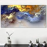 Malerei Abstrakte Kunst Leinwand Wandkunst Glückliches Zuhause Auf Leinwand Kunst Landschaftskunst Abstrakte Malerei gedruckt Dekoration 50x100cm Kein R