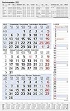 3-Monats-Planer Combi Blau 2022: 3-Monatskalender groß I Wandplaner / Bürokalender mit Datumsschieber, Ferienterminen, Vor-und Nachmonat und Jahresübersicht I extra Streifenplaner I 30 x 47,8