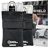 Mission Darkness Faraday Bag für Schlüsselanhänger (2er Pack) - Fahrzeugsicherheit, Auto-RFID-Signalblockierung, Anti-Diebstahl-Tasche, Anti-Hacking-Abdeckung