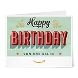 Amazon.de Gutschein zum Drucken (Geburtstag Vintage)