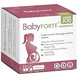 BabyFORTE® FolsäurePlus ohne Jod - Schwangerschaftsvitamine OHNE JOD - 180 Kapseln + Kinderwunsch Vitamine ohne J