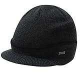 Lonsdale Strickmütze mit Schild Winter Kappe Mütze Herren B