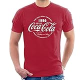 Coca-Cola Retro Logo White Text Men's T-S