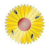 16x Fenster Fliegenfalle Blumenmotiv insektizidfrei, geruchlos, transparent, selbstklebend - Fliegenfänger Klebefalle Insektenfalle F