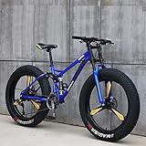 Nerioya Adult Mountainbike, Offroad-Schneemobil Mit Variabler Geschwindigkeit/Ultra-Wide 4.0-Reifen Mit Großem Reifen / 7-Gang / 21-Gang / 24-Gang / 27-Gang,E,24 inch 27 Sp
