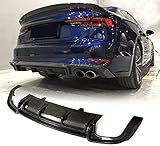 Hecklippendiffusor Untere StoßStange Lip Spoiler Body Kit, Auto Heckdiffusor Passt FüR Audi S5 A5 B9 Sline Coupe 2-Door 4-Door 2017 2018 2019