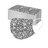 TT- 10 Stück Herren Damen Mundschutz Masken Bunt,3-lagig Täglich Masken Atmungsaktiv Schutzmasken Einwegschutz Einweg-Mouth-Cover Gesichtsschutz Bandana Halstuch Schal (P, OneSize)