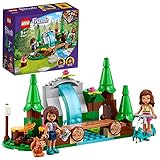 LEGO 41677 LEGO Friends Wasserfall im Wald, Camping Spielzeug ab 5 Jahre mit Mini Pupp