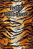 Tiger Notebook: Notebook with 120 white pages, 6 x 9 Zoll and D