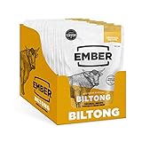 Ember Snacks - Biltong-Snack aus britischem und irischem Rindfleisch - hoher Eiweißgehalt - Original-Geschmacksrichtung - 10 Packungen à 28 g