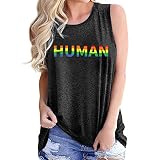 Sommer Gay LGBT Sexy Farbdruck Casual Sling T-Shirt Weste Sling Loose Tube Top T-Shirt Dunkelgrau+XL