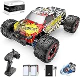 Ferngesteuertes Auto, DEERC 4WD Offroad RC Auto 40 km/h 1:18 Geländewagen , 2 Akku Lange Laufzeit 2.4-GHz Fernbedienung , Outdoor Indoor Fahrzeug Spielzeug für Erwachsene und Kinder (9310)