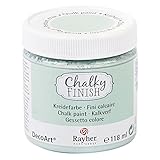 Rayher 38867432 Chalky Finish auf Wasser-Basis, Kreide-Farbe für Shabby-Chic-, Vintage- und Landhaus-Stil-Looks, 118 ml, j